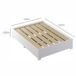 Box para Colchão de Queen Micenas 140 MDF Branco