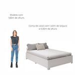 Box para Colchão de Casal Micenas 140 MDF Branco