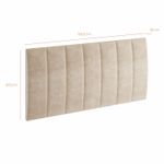 Cabeceira Para Cama Box Sox Babus Queen Estofadas em linho