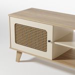 Rack para TV Até 55 Polegadas Erice com 2 Porta e Pés - Carvalho / Off White