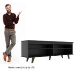 Rack de TV até 75 Pol. Caceres Com 1 Porta - Preto