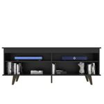 Rack de TV até 75 Pol. Caceres Com 1 Porta - Preto