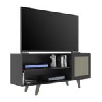 Rack de TV até 65 Pol. Cuenca Com 1 Porta - Preto