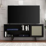 Rack de TV até 65 Pol. Cuenca Com 1 Porta - Preto