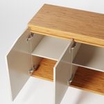 Buffet Aparador Pass 4 Portas Babus - Off White / Noce