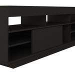 Rack para TV até 75 Polegadas Porta de Correr Treviso Preto