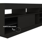 Rack para TV até 75 Polegadas Porta de Correr Treviso Preto