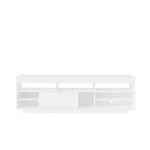 Rack para Tv até 47 Polegadas 1 Porta de Correr Treviso Artely Branco/Antique