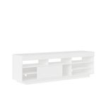 Rack para Tv até 47 Polegadas 1 Porta de Correr Treviso Artely Branco/Antique