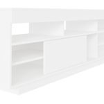 Rack para Tv até 47 Polegadas 1 Porta de Correr Treviso Artely Branco/Antique