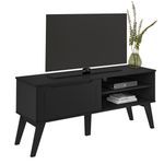 Rack para TV até 47 Polegadas 1 Porta 2 Nicho Lotus Verona Preto