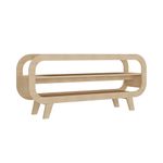 Rack Theo com Borda Arredondada para Tv de 60 Polegadas - Artely Naturale Naturale