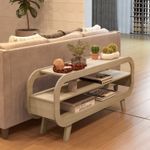 Rack Theo com Borda Arredondada para Tv de 60 Polegadas - Artely Naturale Naturale