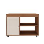Rack Sala Tv 42 Sampa 2 Nichos Porta e Prateleiras Cinamomo/Off White