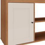 Rack Sala Tv 42 Sampa 2 Nichos Porta e Prateleiras Cinamomo/Off White