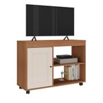 Rack Sala Tv 42 Sampa 2 Nichos Porta e Prateleiras Cinamomo/Off White