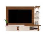 Painel Toronto Para TVs até 72 Pol. Cor Cedro C/off White