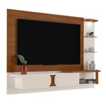 Painel Toronto Para TVs até 72 Pol. Cor Cedro C/off White