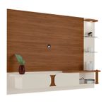 Painel Toronto Para TVs até 72 Pol. Cor Cedro C/off White