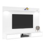 Painel para TV até 47 Polegadas 2 Portas com Espelho e LED Platinum Branco