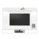 Painel para TV até 47 Polegadas 2 Portas com Espelho e LED Platinum Branco