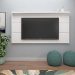 Painel para TV Até 60 Polegadas Slim Branco C/ Suporte para TV - Artely