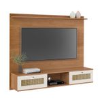 Painel para TV até 75 Polegadas Trama 2 PT Cinamomo e Off White