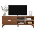 Rack Verona Aparador Bancada para Tv 75 Cedro / Off White