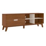 Rack Verona Aparador Bancada para Tv 75 Cedro / Off White