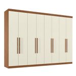 Guarda Roupa Casal 8 Portas 4 Gavetas Master New 8.4 - Jequitiba / Areia