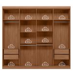 Guarda Roupa Casal 8 Portas 4 Gavetas Master New 8.4 - Jequitiba / Areia