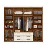 Guarda Roupa Casal Havana Master 8.6 8 Portas - Jequitiba / Areia