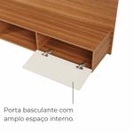 Painel para TV até 75 Polegadas San Antonio 2 portas - Cinamomo / Off White