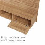 Painel para TV até 75 Polegadas San Antonio 2 portas - Carvalho / Trama Carvalho
