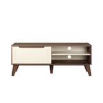 Rack para TV até 60 Pol com 1 porta Arica - Amêndoa/Off White