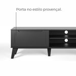 Rack para TV até 60 Pol com 1 porta Arica - Preto