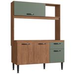 Cozinha Compacta Luna 4 Portas 1 Gaveta Freijo Oliva