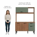 Cozinha Compacta Luna 4 Portas 1 Gaveta Freijo Oliva