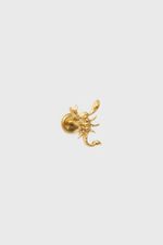 Piercing Titânio Scorpion Dourado