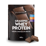 Whey Protein Grassfed Chocolate Belga 450g - Puravida