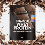 Whey Protein Grassfed Chocolate Belga 450g - Puravida