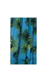 Vestido longo top e saia com barrado franzido