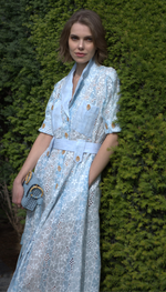 Vestido longo em laise