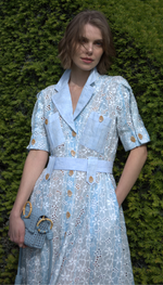 Vestido longo em laise