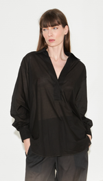Camisa em voil de algodão