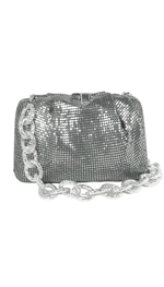 Clutch julia pouch silver