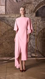 Vestido mídi assímetrico
