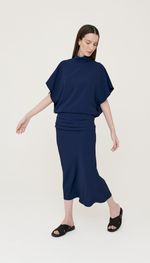 VESTIDO COQUETEL MÍDI EM CREPE