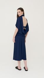 VESTIDO COQUETEL MÍDI EM CREPE