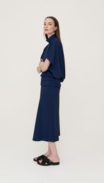 VESTIDO COQUETEL MÍDI EM CREPE